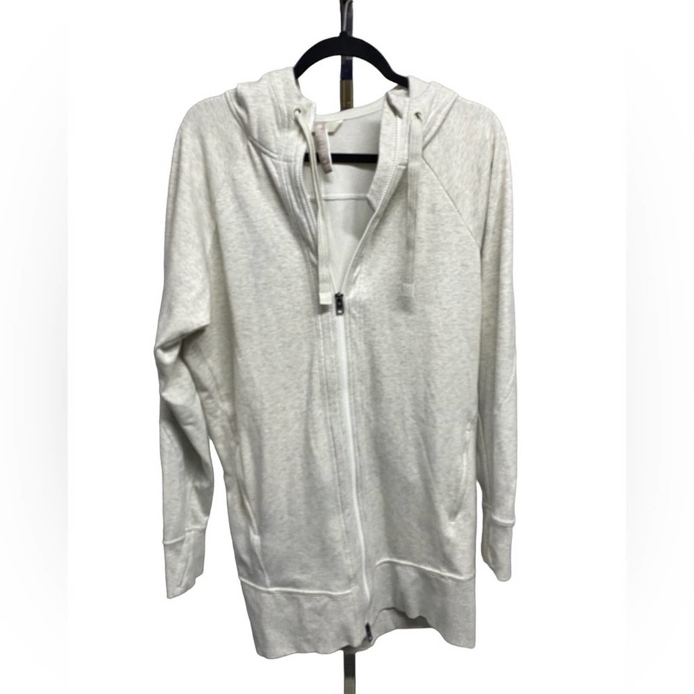 Athleta Heather Gray Full-Zip Hoodie